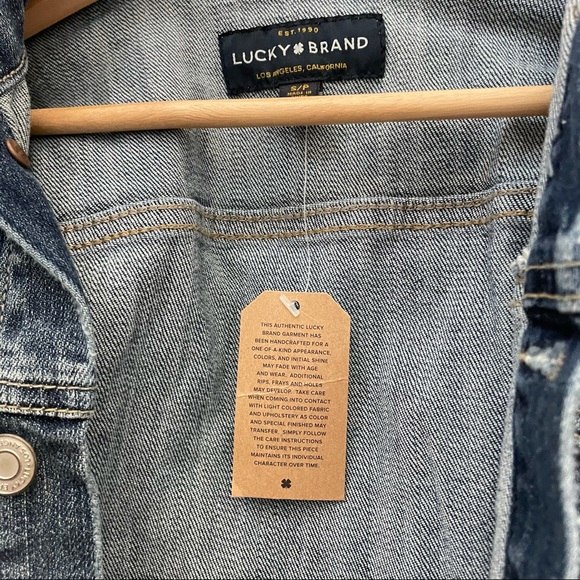 NWT Lucky Brand Tomboy Trucker Denim Jacket - Picture 6 of 11